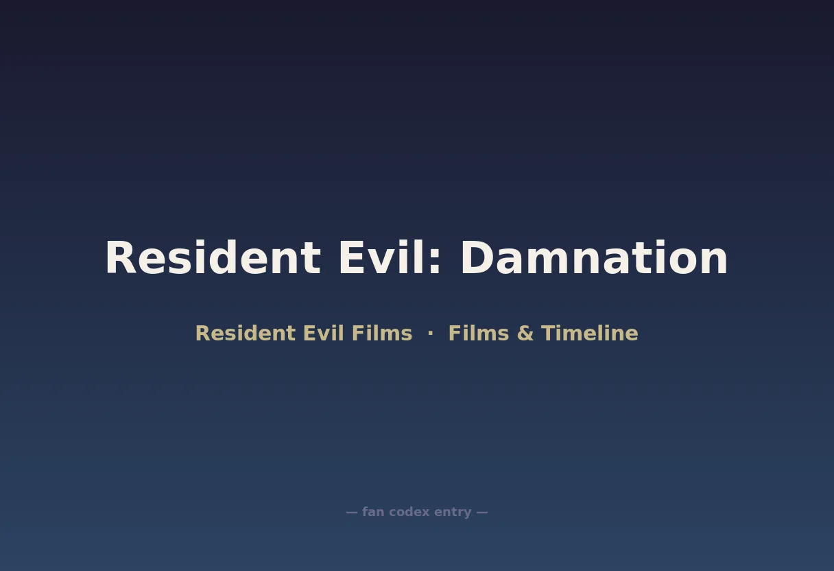 Resident Evil: Damnation
